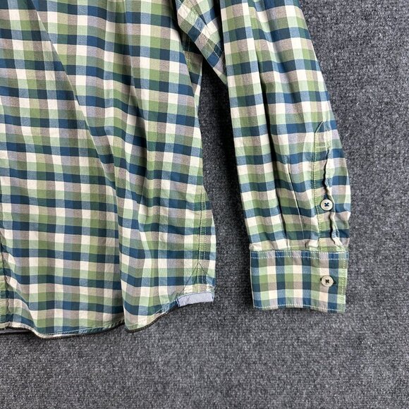 Tommy Bahama Jeans Shirt Mens Large Cotton Check Button Down Long Sleeve Pocket - Picture 2 of 10